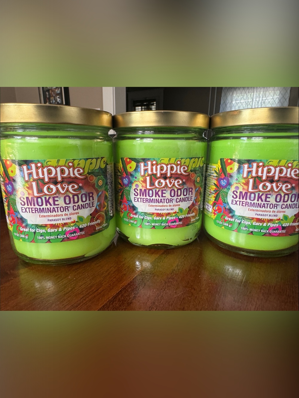 Smoke Odor Exterminator Candle - Bright Green